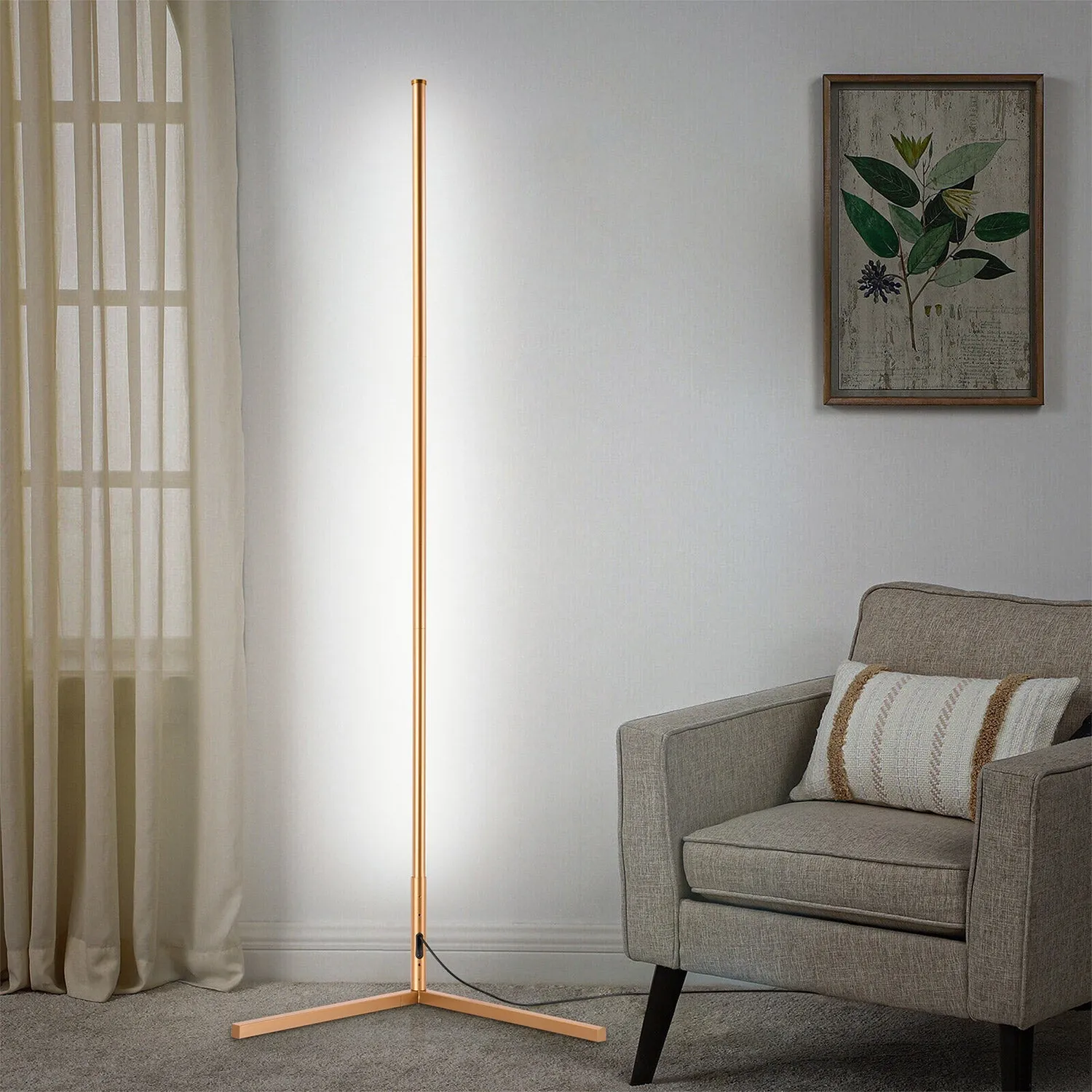 RGBCW Luxury Golden Corner Floor Lamp