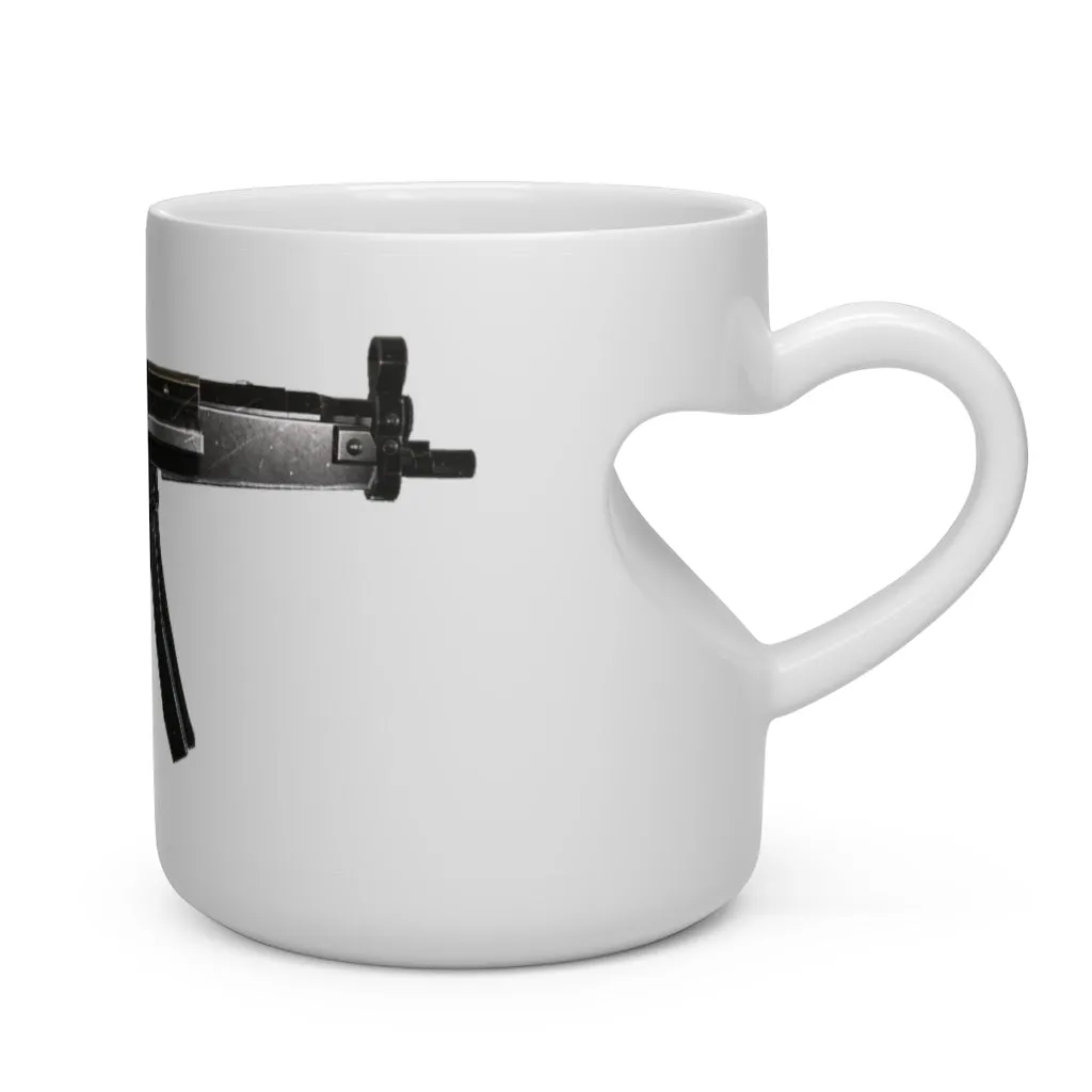 Rifle Heart Shape Mug