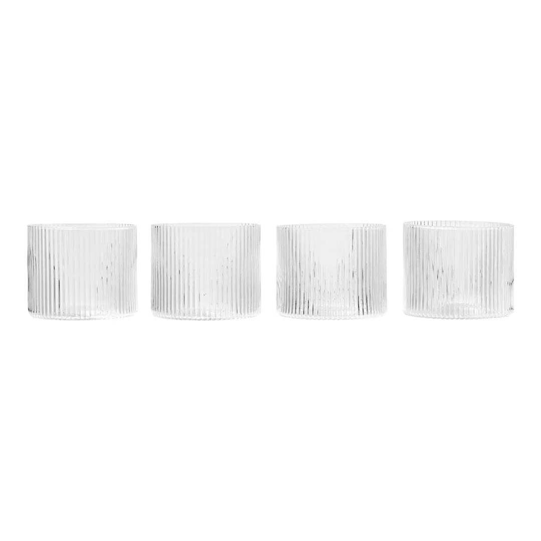 Ripple Low Glass - Set of 4