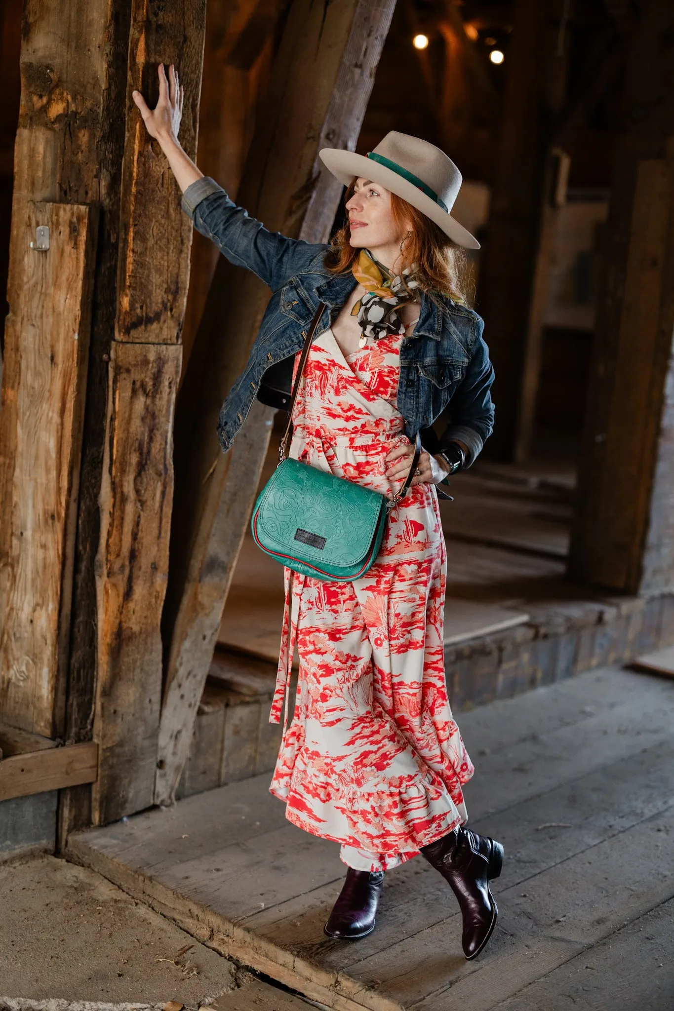 Rodeo Collection | Mini E Crossbody | Cactus Rose