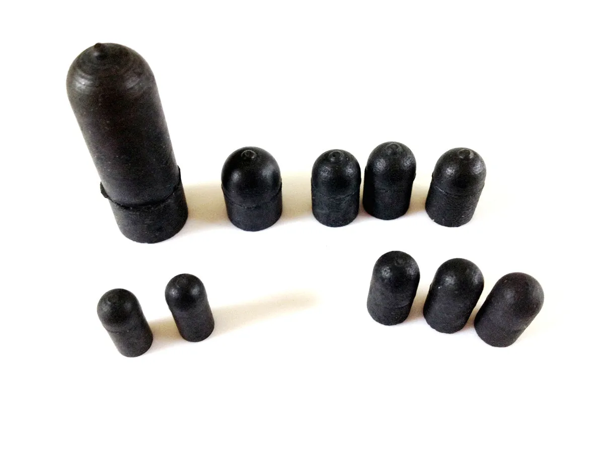 Rubber Vacuum Caps Assortment (10pc)