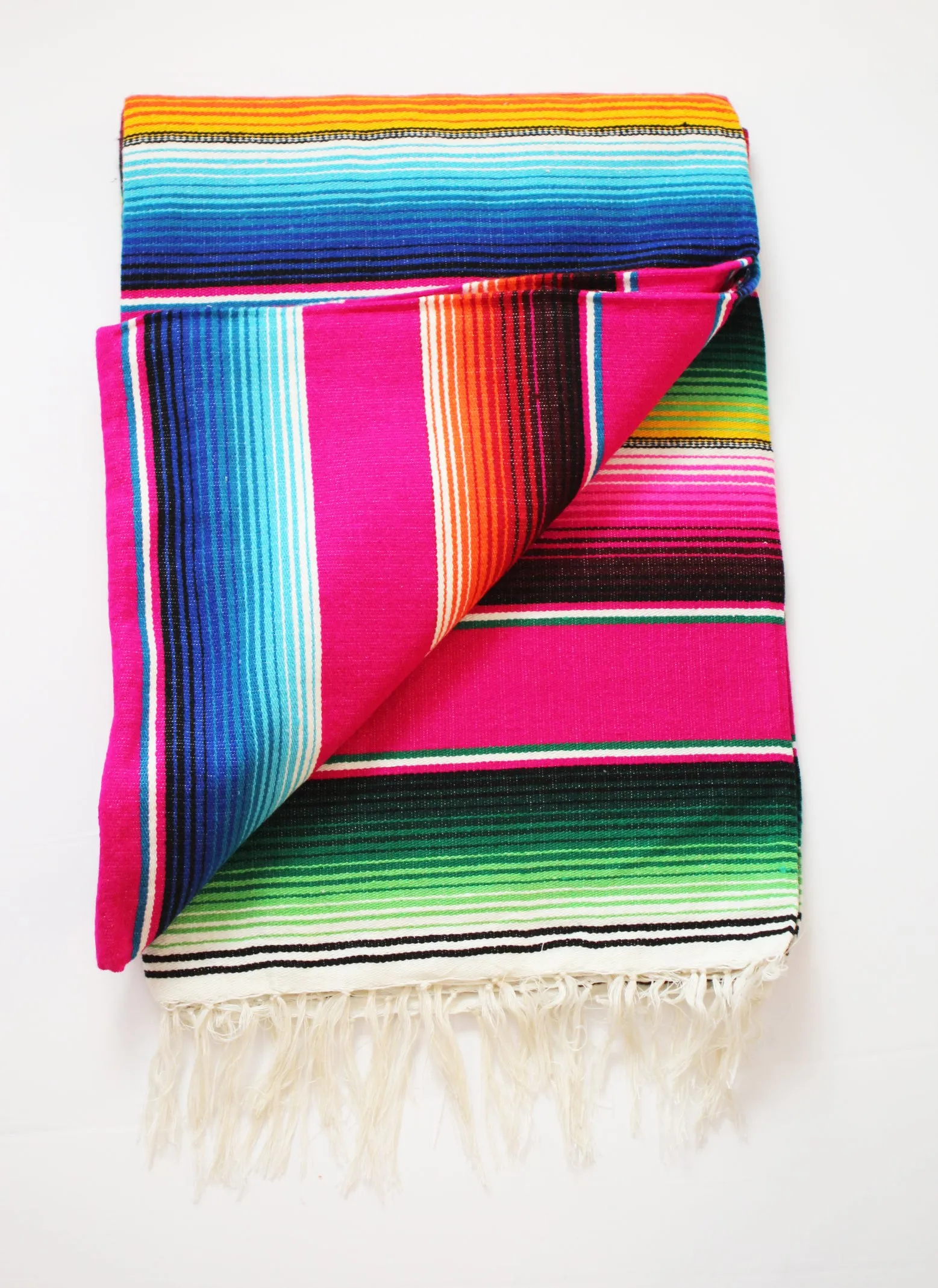 Saltillo Serape Blanket - Pink