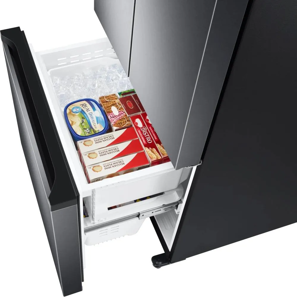 Samsung 18 cu. ft. Counter-Depth French 3-Door Refrigerator with Twin Cooling Plus® RF18A5101SG/AA