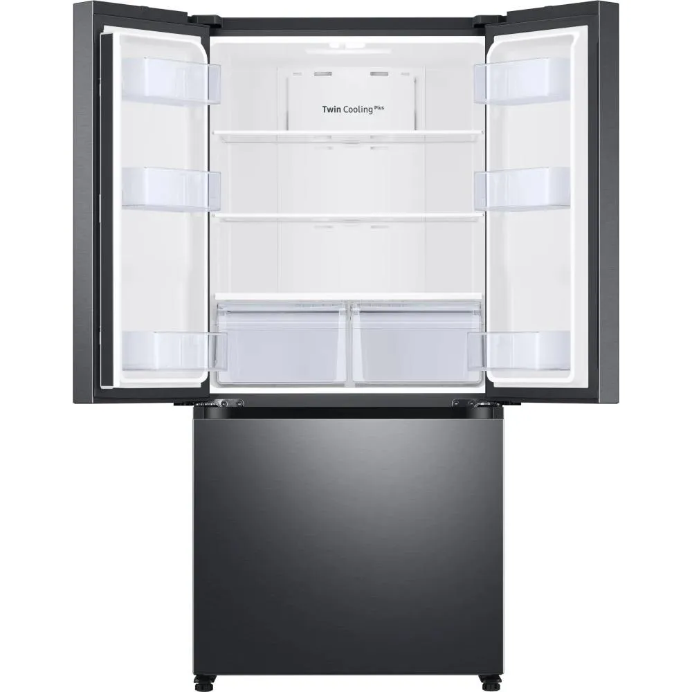 Samsung 18 cu. ft. Counter-Depth French 3-Door Refrigerator with Twin Cooling Plus® RF18A5101SG/AA