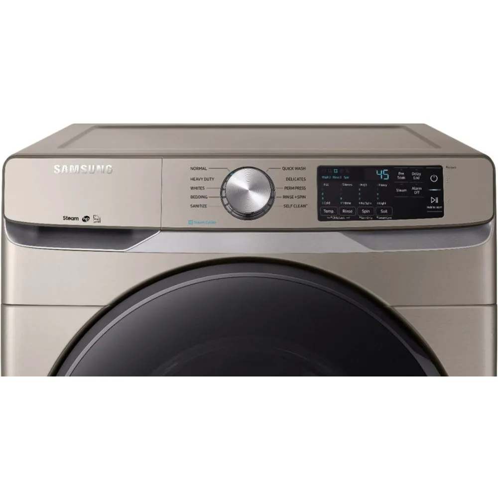 Samsung - 4.5 Cu. Ft. 10 Cycle High Efficiency Front Loading Washer with Steam - Champagne