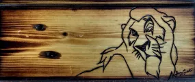 Scar (Lion King) Woodburning