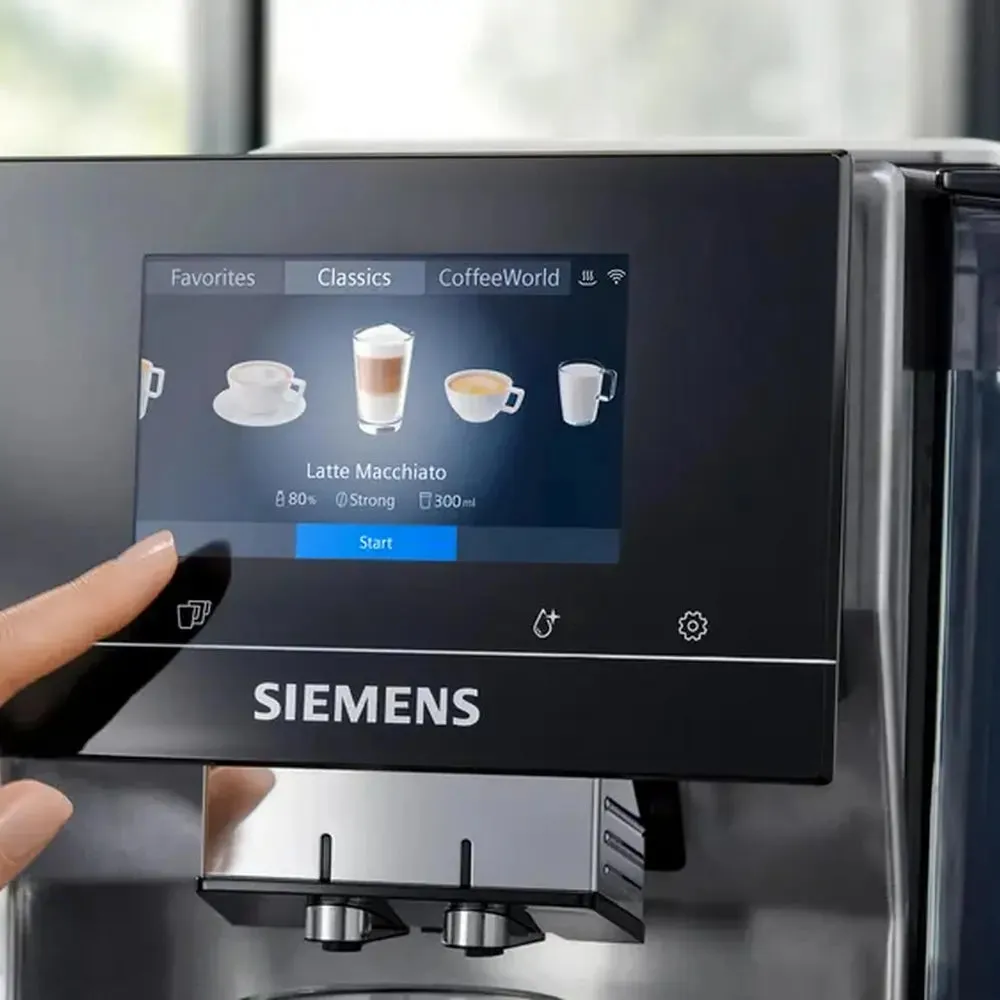 Siemens EQ700 TQ717GB3 Bean To Cup Coffee Machine, Stainless Steel