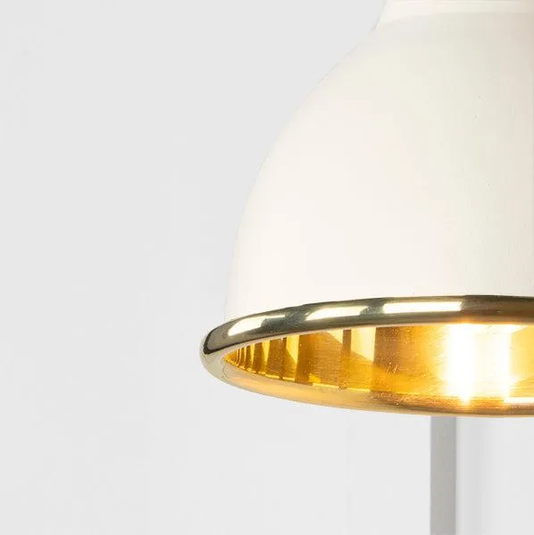 Smooth Brass Brindley Wall Light in Teasel | From The Anvil