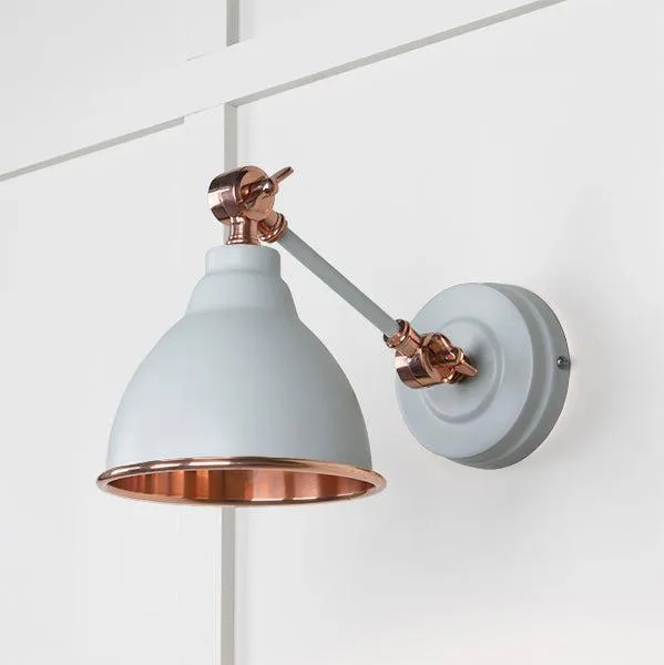 Smooth Copper Brindley Wall Light in Birch | From The Anvil