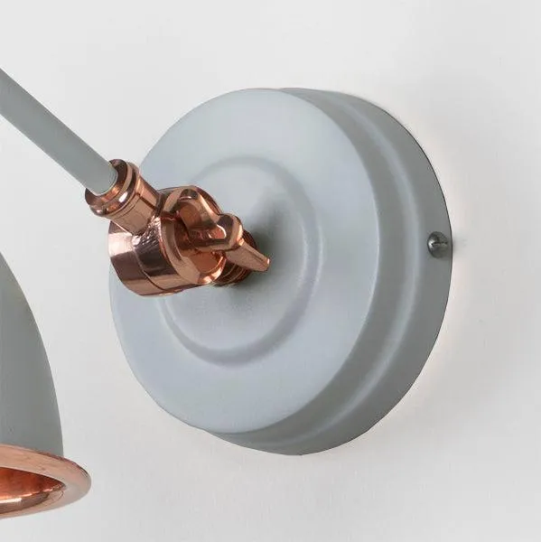 Smooth Copper Brindley Wall Light in Birch | From The Anvil