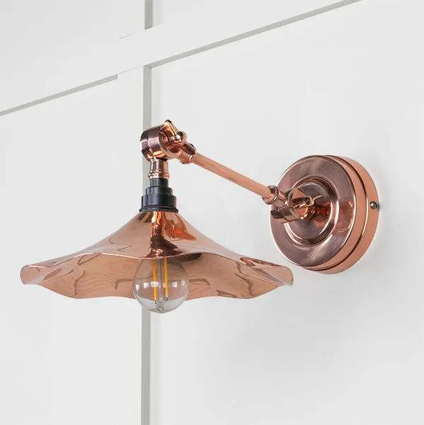 Smooth Copper Flora Wall Light | From The Anvil