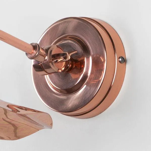 Smooth Copper Flora Wall Light | From The Anvil