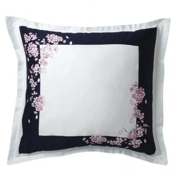 Spring Blossom Navy European Pillowcase by Wedgwood