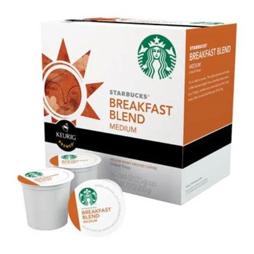 Starbucks 110768 Breakfast Blend Coffee K-Cups, 16 Count