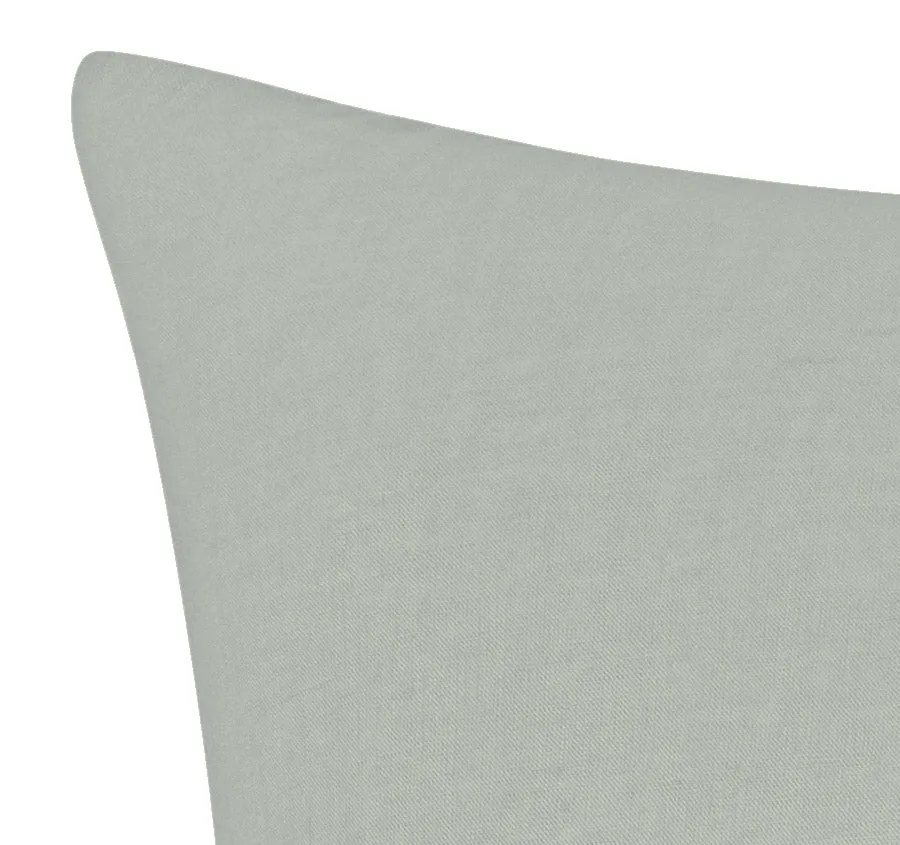 Stonewashed French Linen European Pillowcase Sage