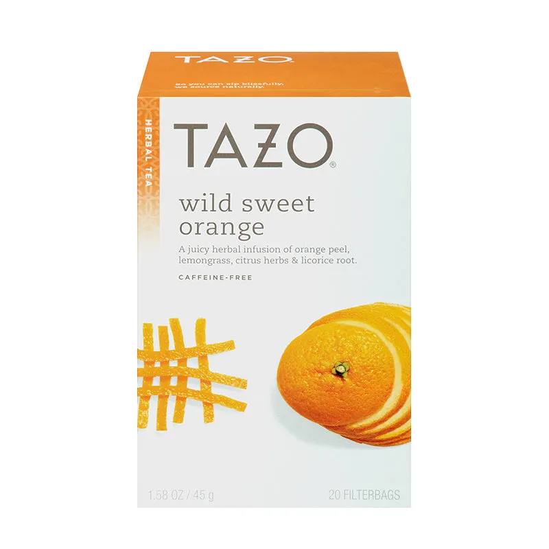 Tazo Wild Sweet Orange Filterbag Tea 20 Count