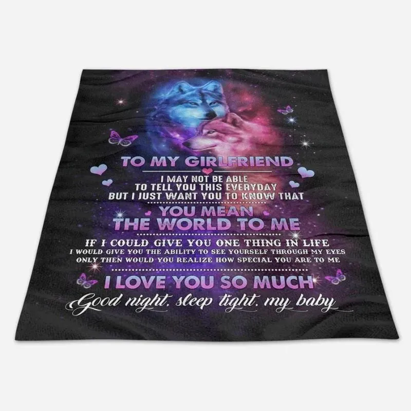 To My Girlfriend - From Boyfriend - A611 - Premium Blanket