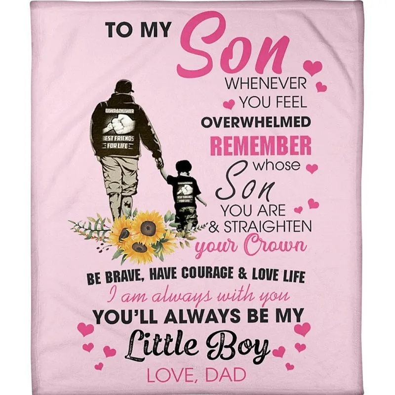 To My Son - From Dad - A327 - Premium Blanket