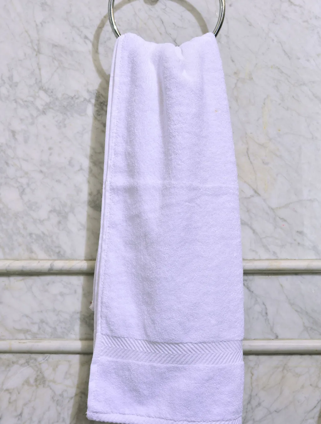 Towels Plain White Dyed