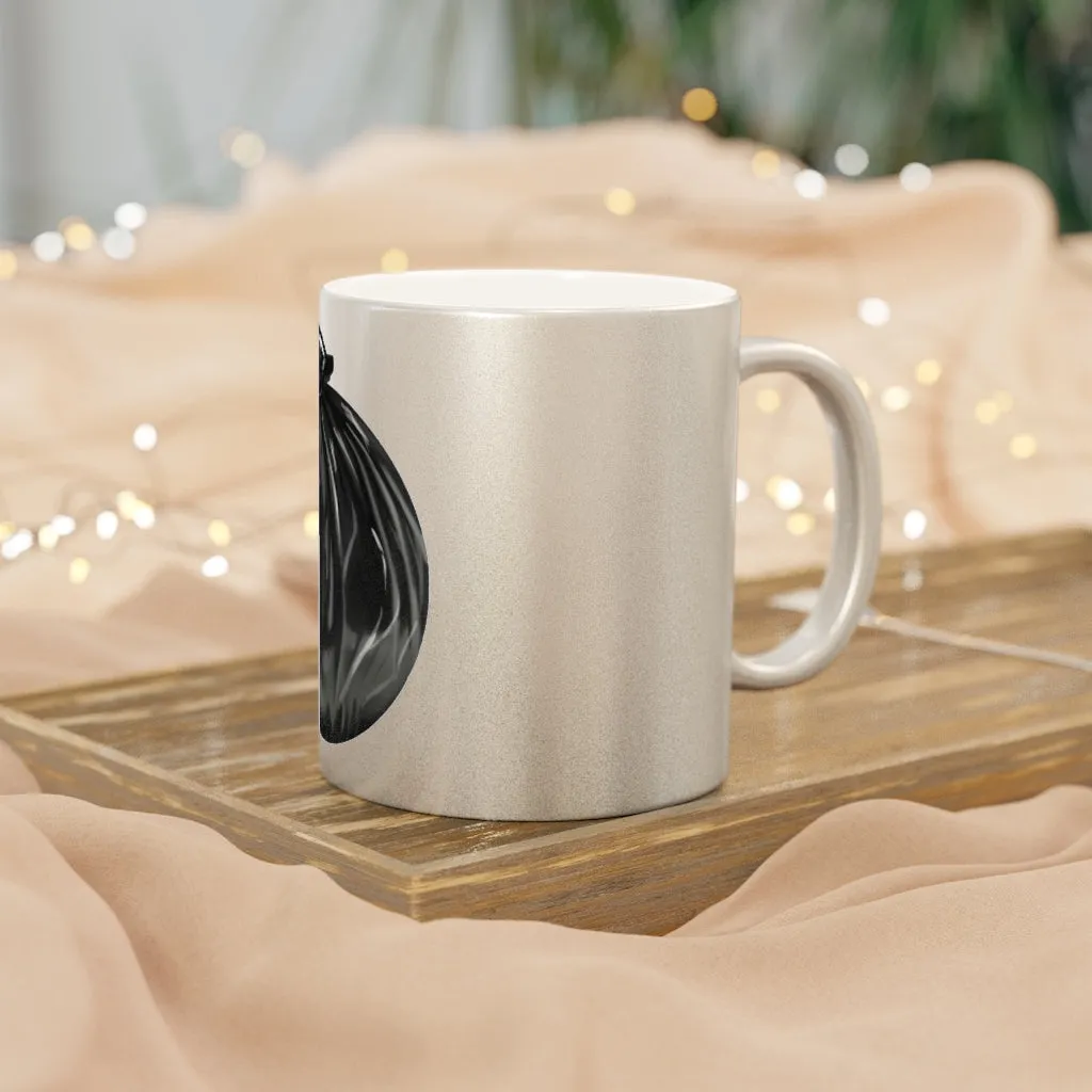 Trash Bag Metallic Mug (Silver / Gold)