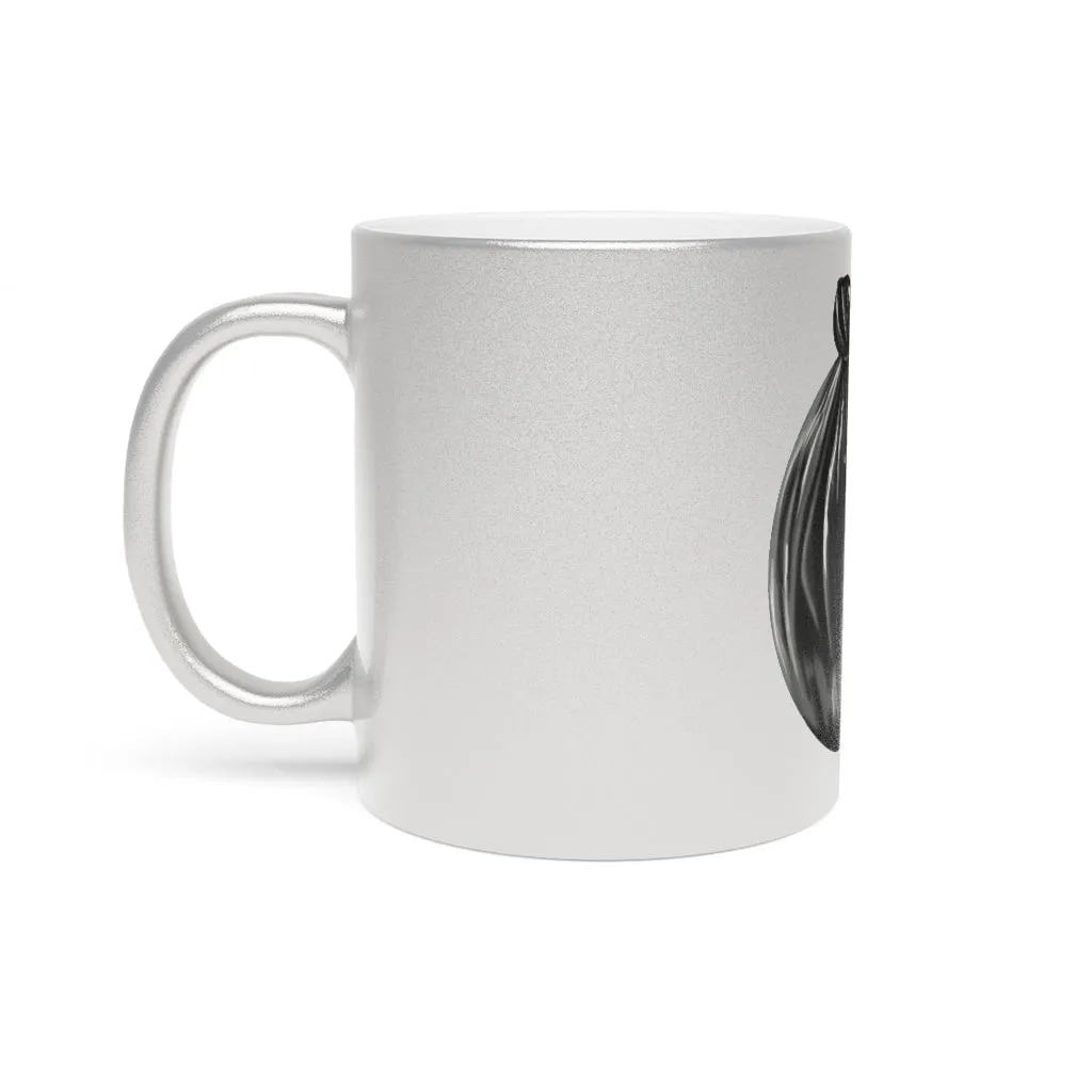 Trash Bag Metallic Mug (Silver / Gold)