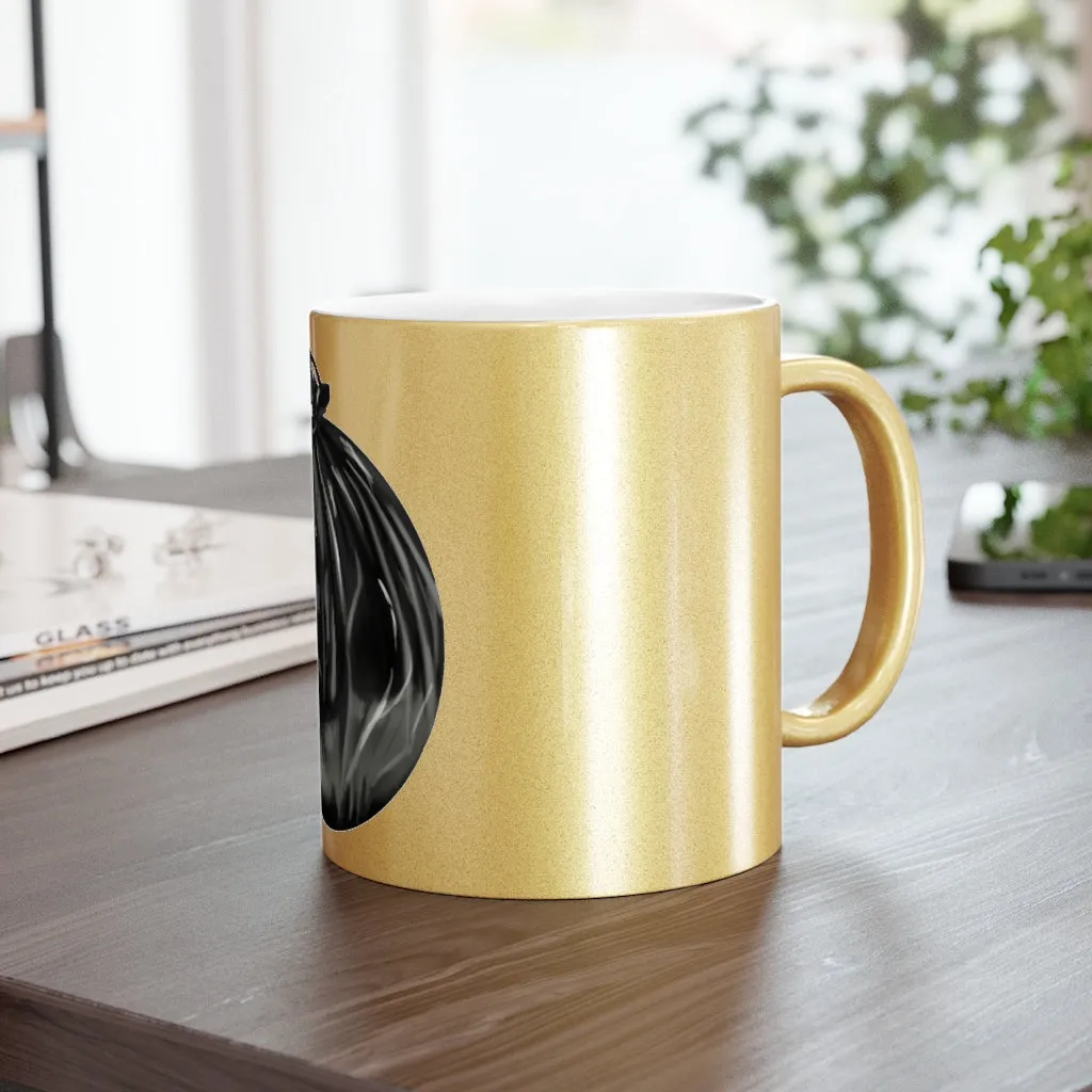 Trash Bag Metallic Mug (Silver / Gold)