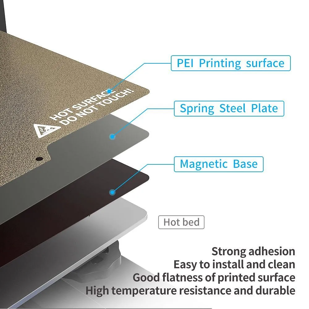 Tronxy 3D Printer PEI Sheet Magnetic Build Plate 800mm