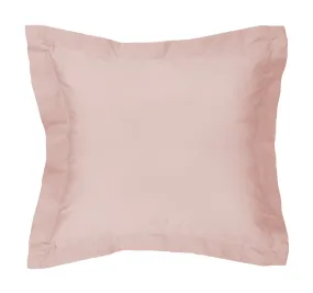 Tuscan Collection Cotton Percale European Pillowcase Blush