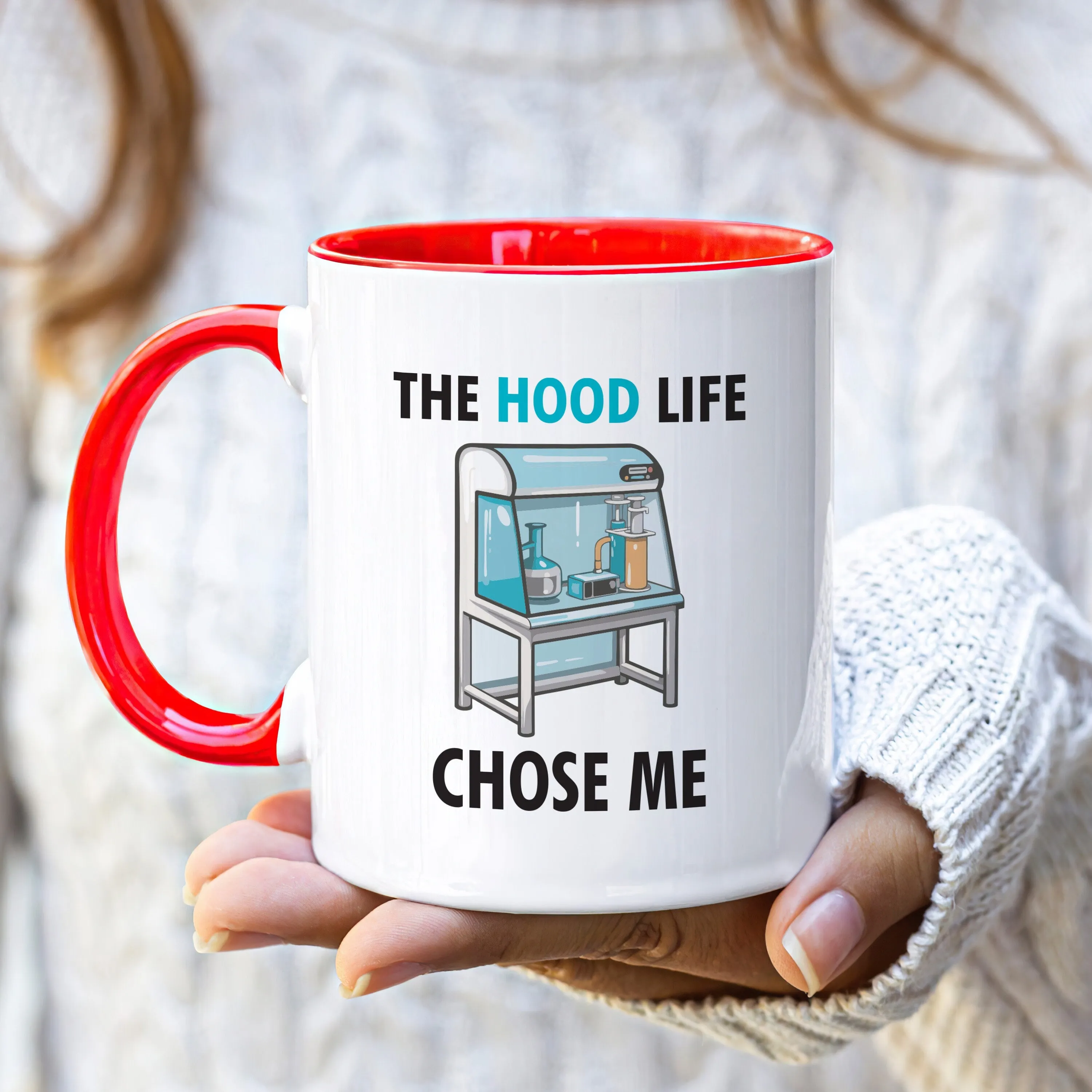 Unique Hood Life Science Mug: Perfect for Chemistry, Biology, Biochemistry Enthusiasts, STEM Professionals - Funny & Educational Coffee Mug