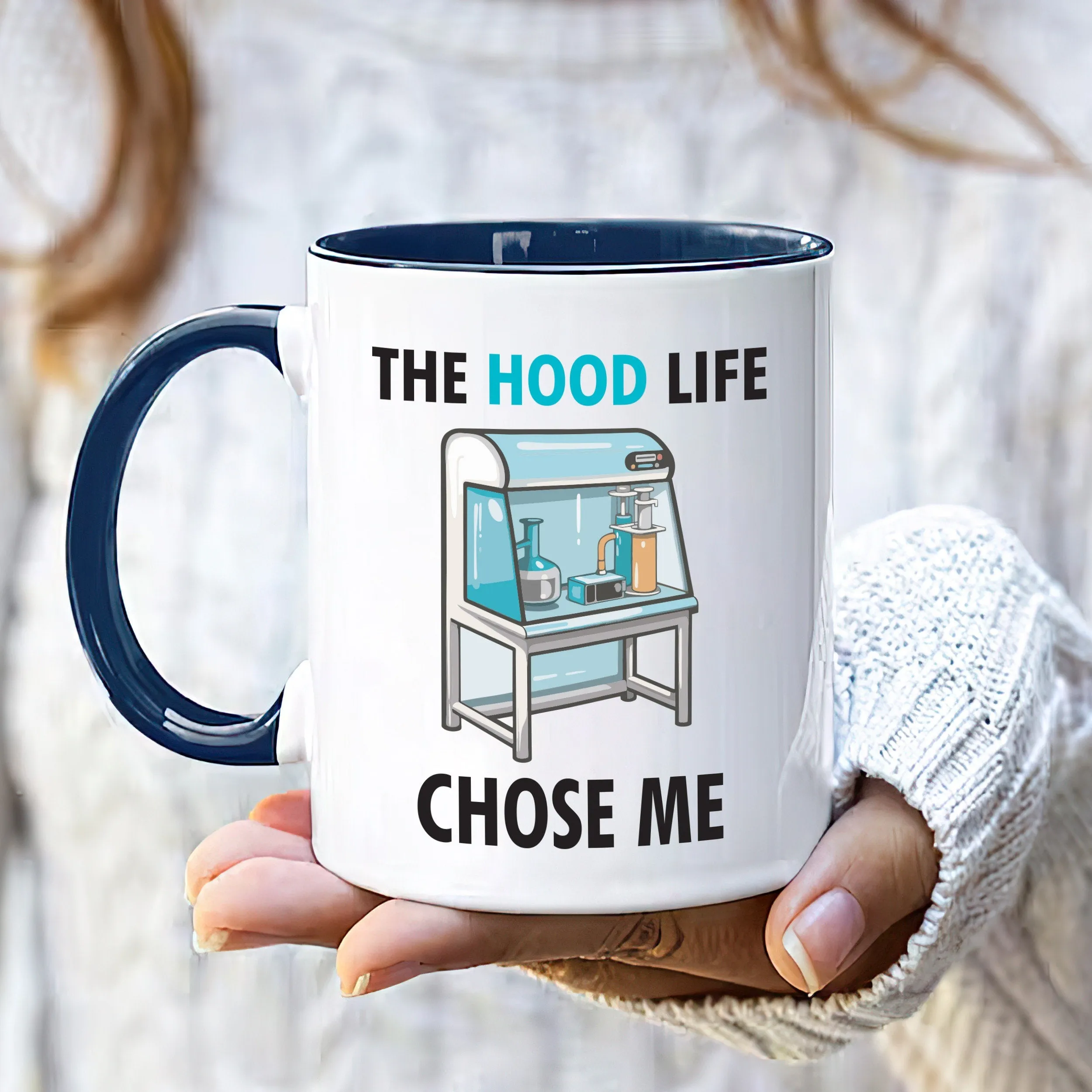 Unique Hood Life Science Mug: Perfect for Chemistry, Biology, Biochemistry Enthusiasts, STEM Professionals - Funny & Educational Coffee Mug