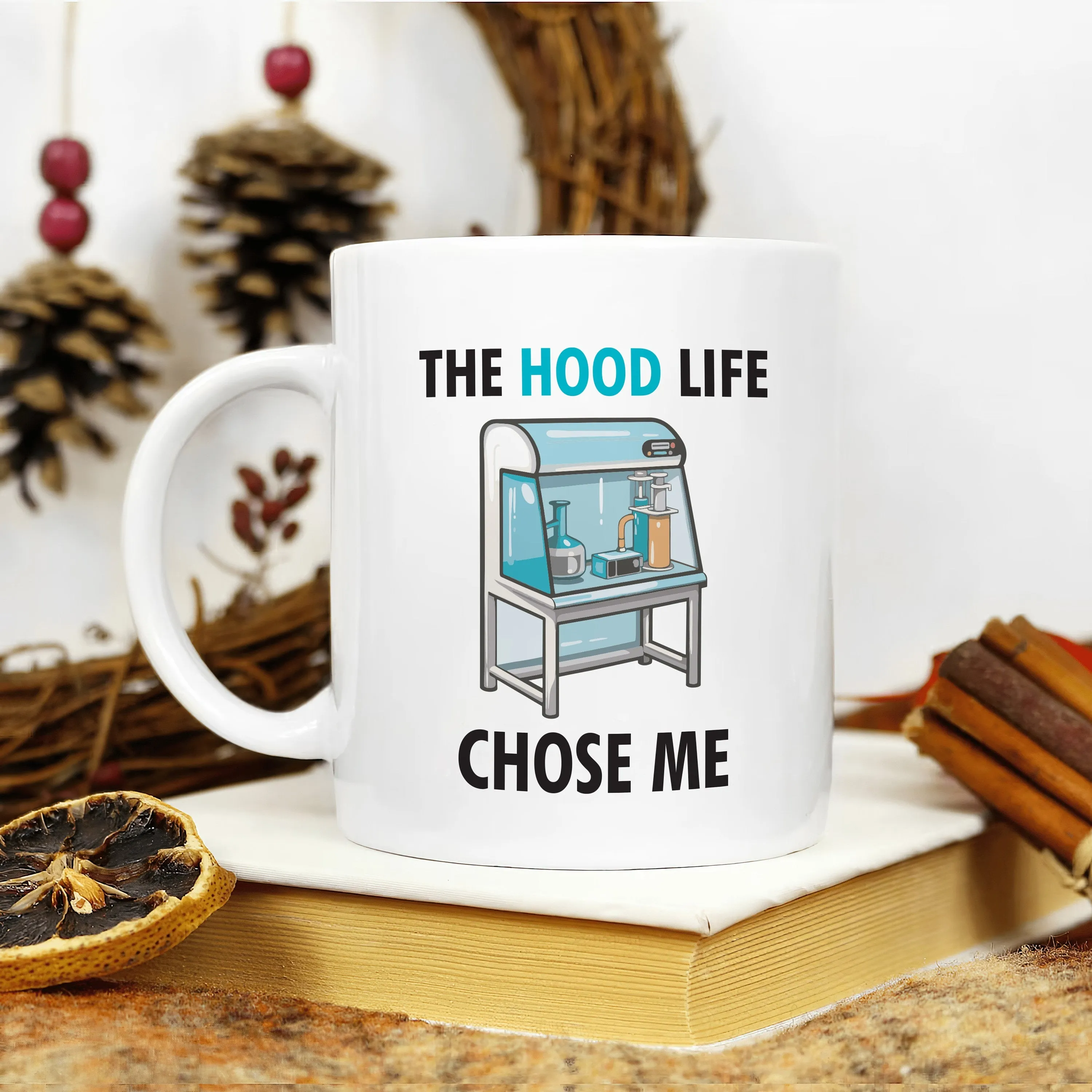 Unique Hood Life Science Mug: Perfect for Chemistry, Biology, Biochemistry Enthusiasts, STEM Professionals - Funny & Educational Coffee Mug