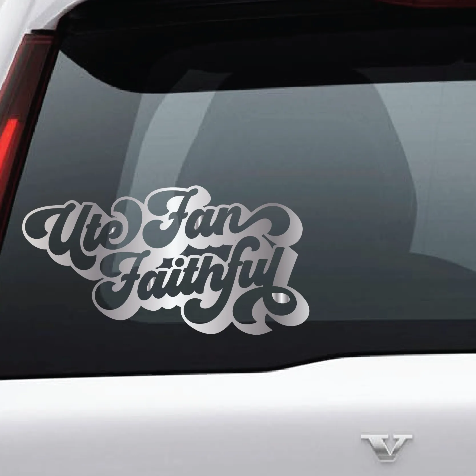 Utah Fan Faithful Script Vinyl Decal