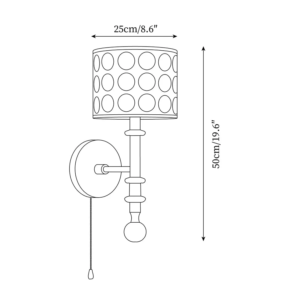 Ventana Wall Lamp 8.6″- 19.6″