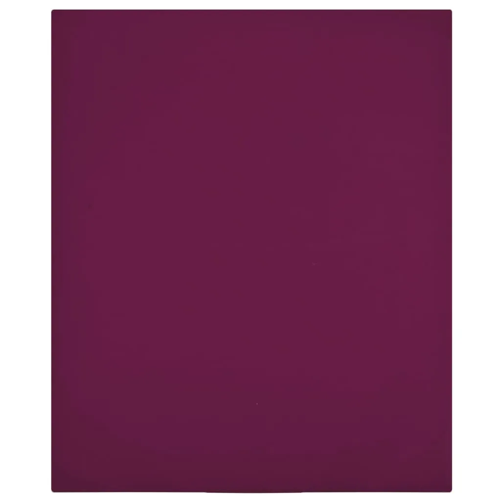 vidaXL Jersey Fitted Sheets 2 pcs Bordeaux 90x200 cm Cotton