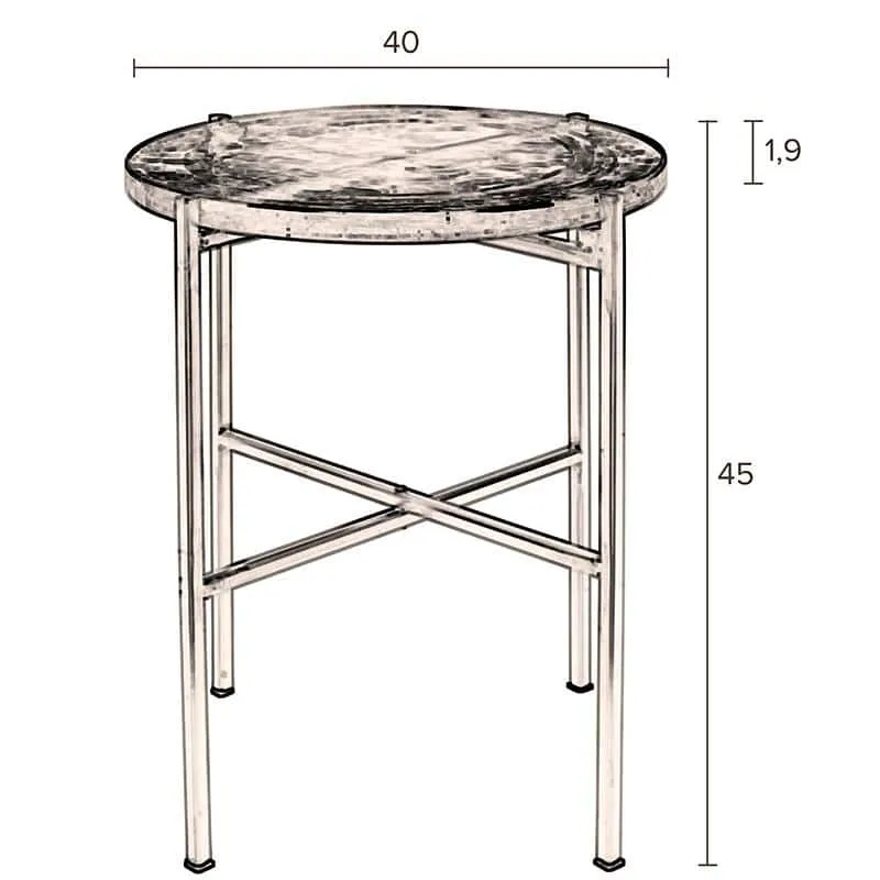 Vidrio Black Side Table