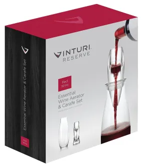 Vinturi Reserve Essential Red Wine Aerator & Carafe Set