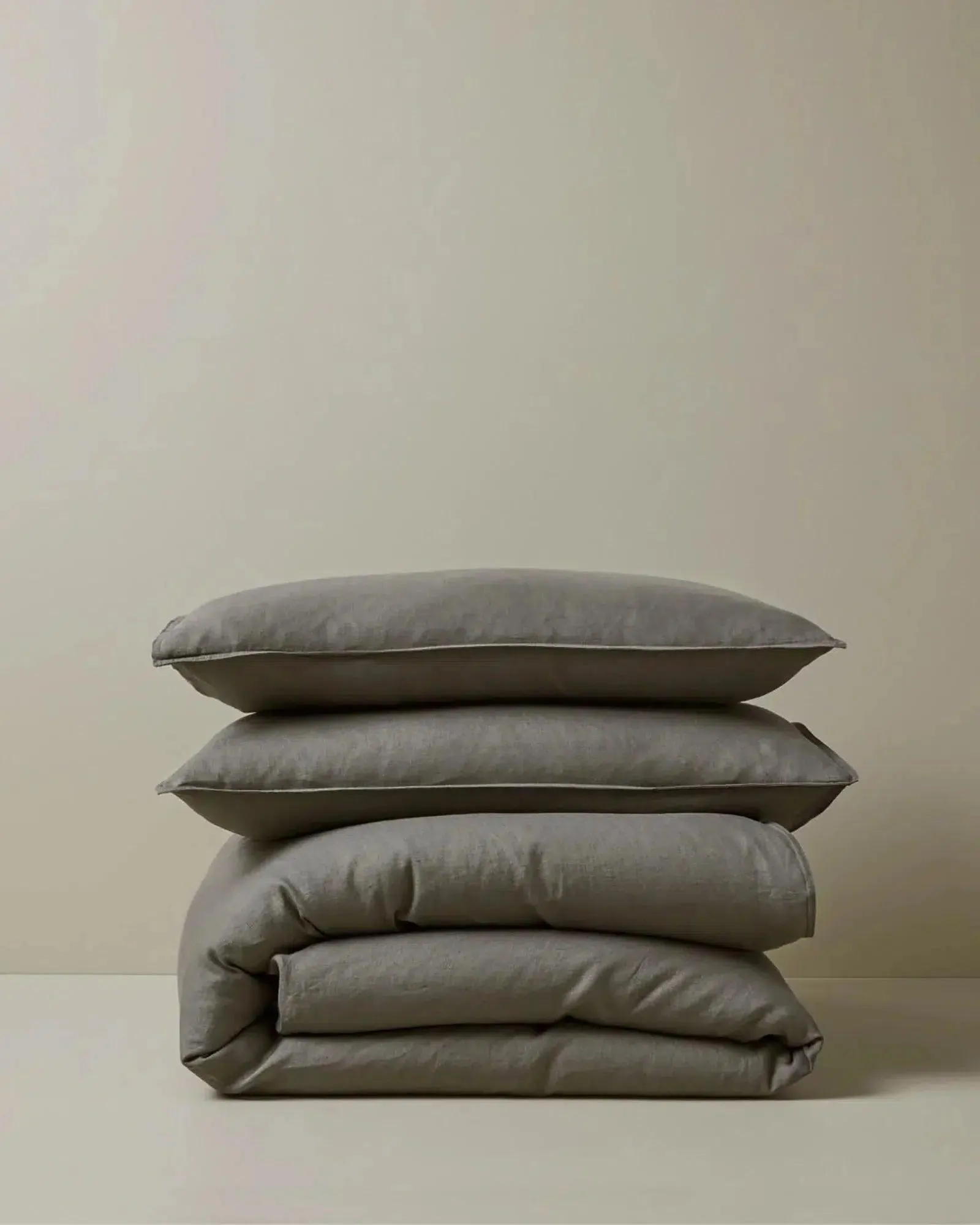 Weave Ravello Linen Pillow Case Pair - Charcoal