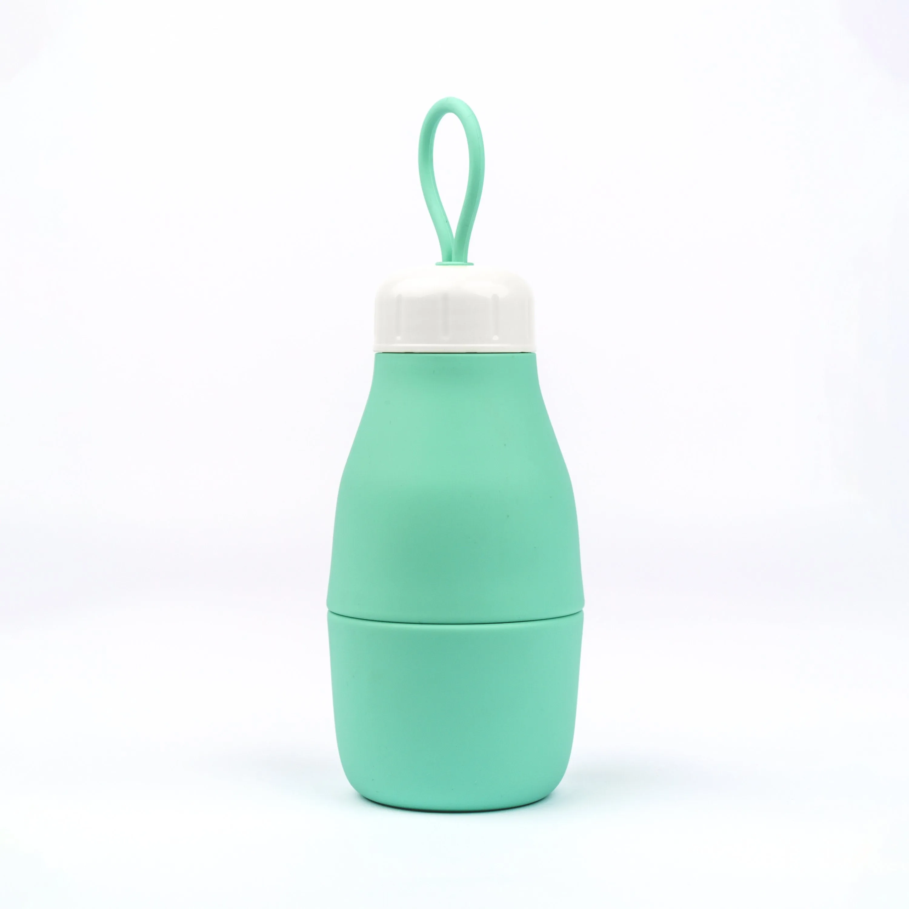 Whippy Collapsible Silicone Bottle 520ml - Sour Grape Teal