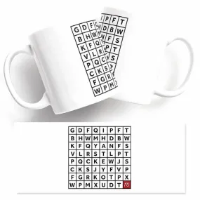 Word Search I Hate You Mug