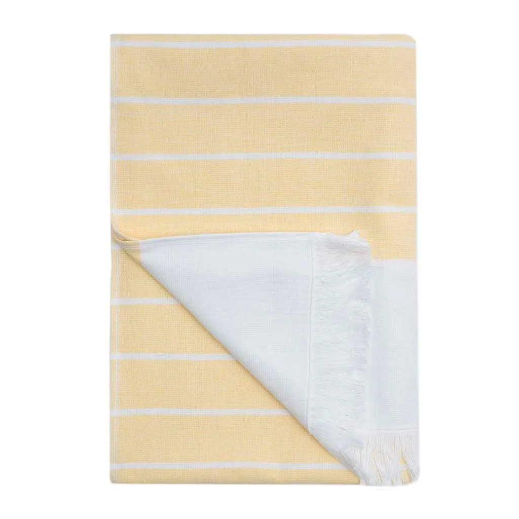 Yellow Stripe Fouta Bath Towel