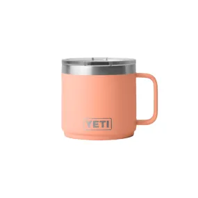 YETI Rambler 14 oz. Stackable Mug with MagSlider Lid, Low Country Peach