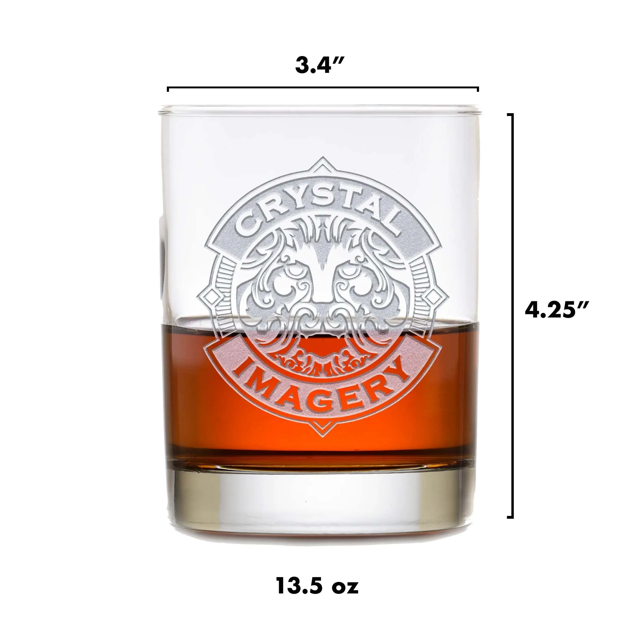 Your Own Whiskey Bottle Label Engraved Bar Glass