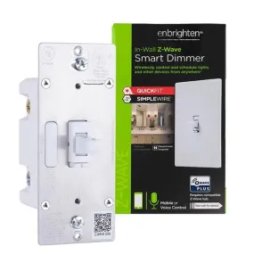 Z-Wave Dimmer In-Wall Smart Toggle With QuickFit™ And SimpleWire™, White